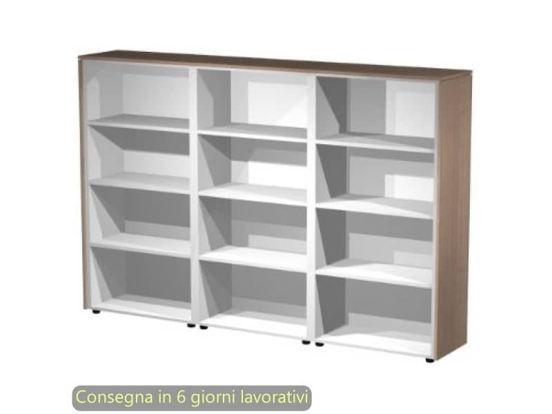 Composizione 3 mobili a giorno medi 162,8x43xH.158,2 cm Flora Artexport ciliegio arabis – 937T/K