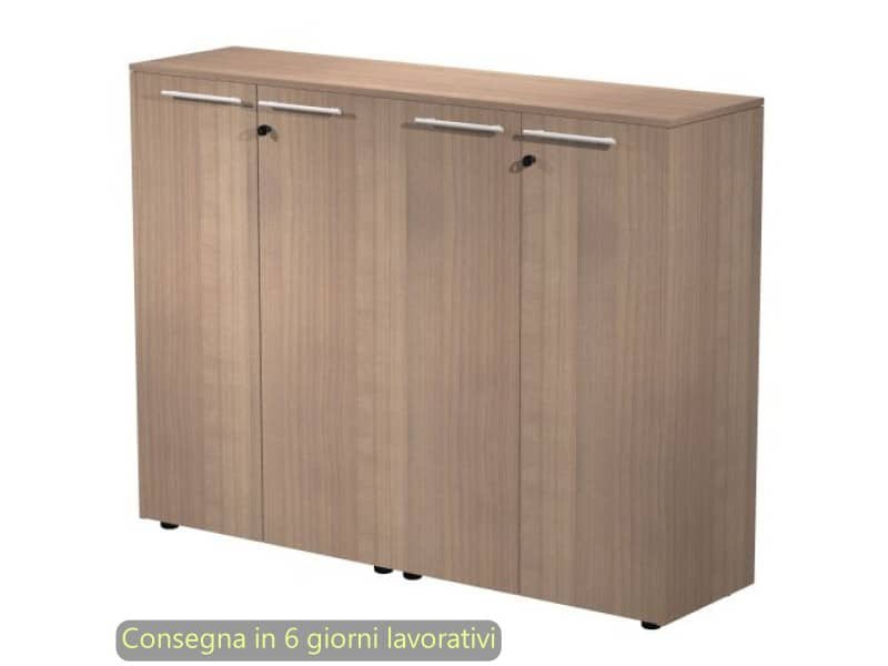 Coppia armadi medi con ante melaminico 162,8x43xH.119,8 cm Flora Artexport ciliegio arabis – 935C-69×2/K