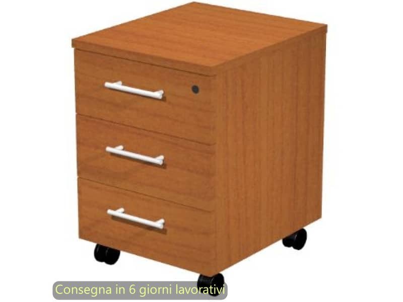 Cassettiera a tre cassetti smontata Presto 43x52x59,5 cm Artexport ciliegio arabis – 60021/H