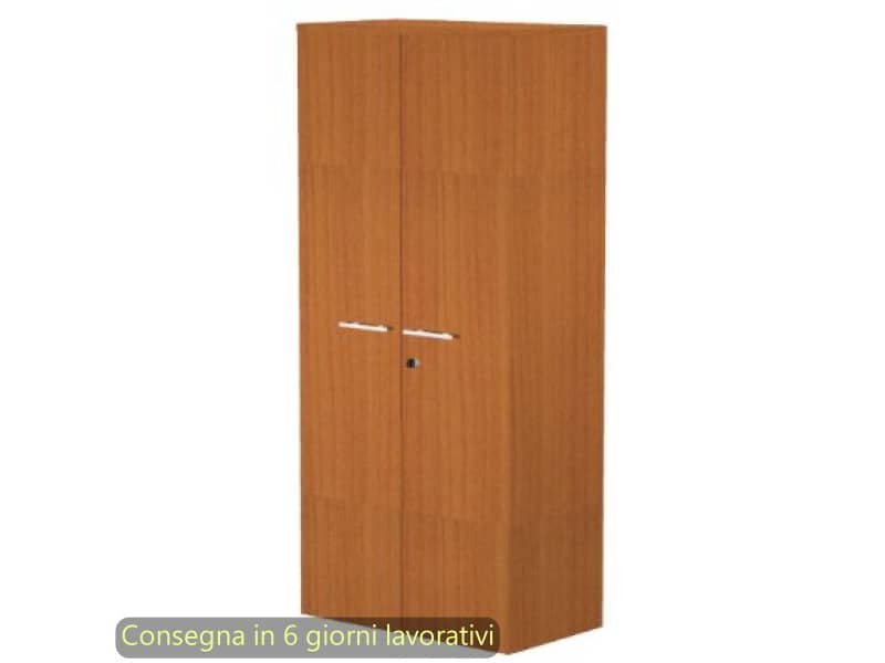 Mobile alto con ante con serratura 80x35xH.180 cm 3 ripiani Presto Artexport ciliegio arabis – 038-39-75M/H