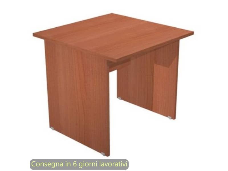 Scrivania ciliegio arabis 80x80xH.72 cm gamba a pannello in tinta linea Presto Artexport – 001PAN/H