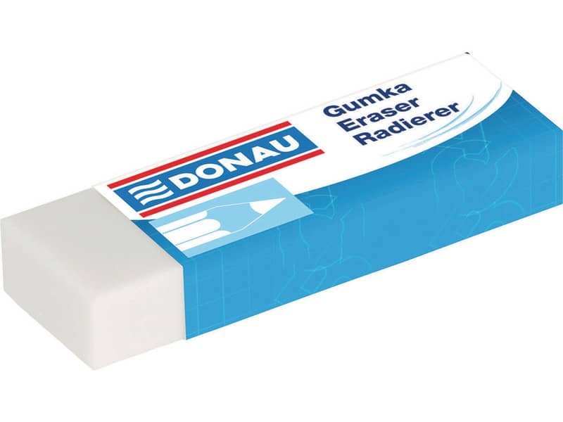 Gomma bianca fascettata singolarmente Donau 62x21x11 mm 7304001PL-09