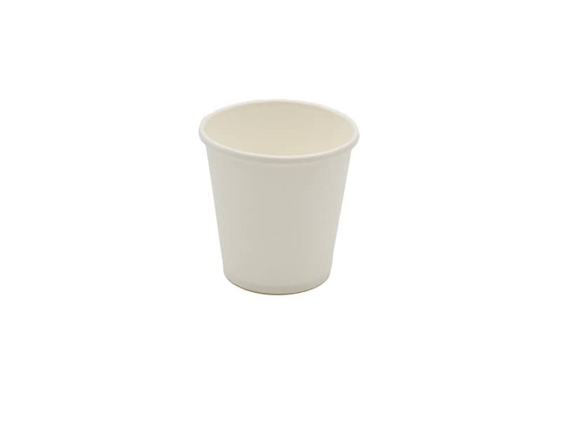 Bicchiere bianco in cartoncino PAP – 2,5gr – › 62 mm – conf. 50 pz Fibraware 120 ml/80cc – 61718