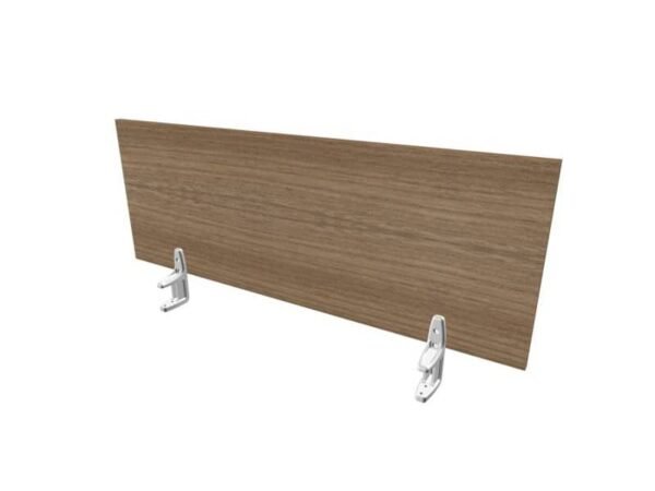 Pannello divisorio in melaminico noce canaletto per scrivanie singole 120xH.42 cm Practika Quadrifoglio - CODI120-NO