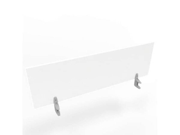 Pannello divisorio in melaminico bianco per scrivanie singole 140xH.42 cm linea Practika Quadrifoglio - CODI140-BA