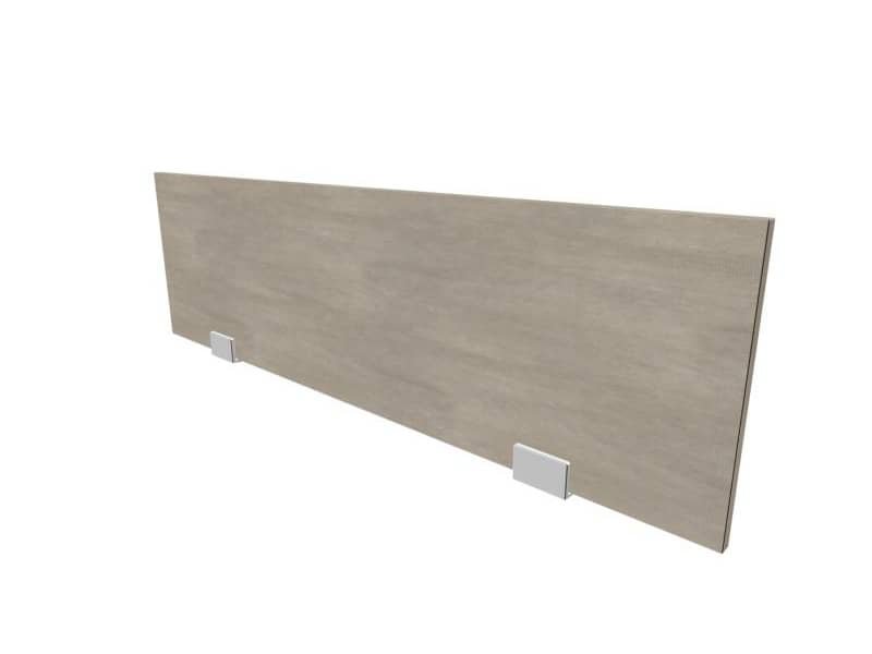 Pannello divisorio in melaminico cemento per bench 120xH.35 cm linea Practika Quadrifoglio – CODB120-CL