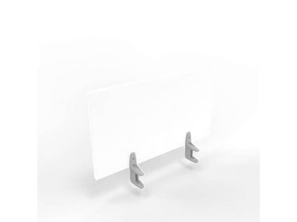 Pannello divisorio in melaminico bianco per scrivanie singole 80xH.42 cm linea Practika Quadrifoglio - CODI080-BA