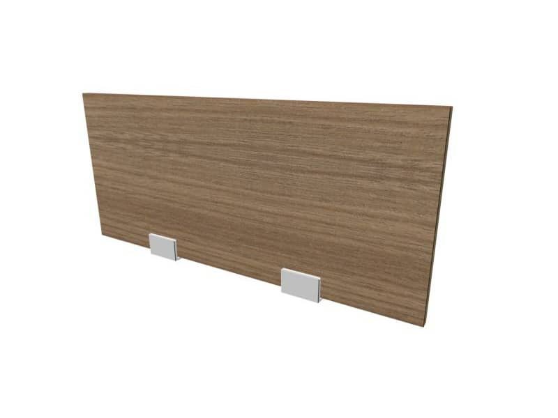 Pannello divisorio in melaminico noce per bench 80xH.35 cm linea Practika Quadrifoglio – CODB080-NO