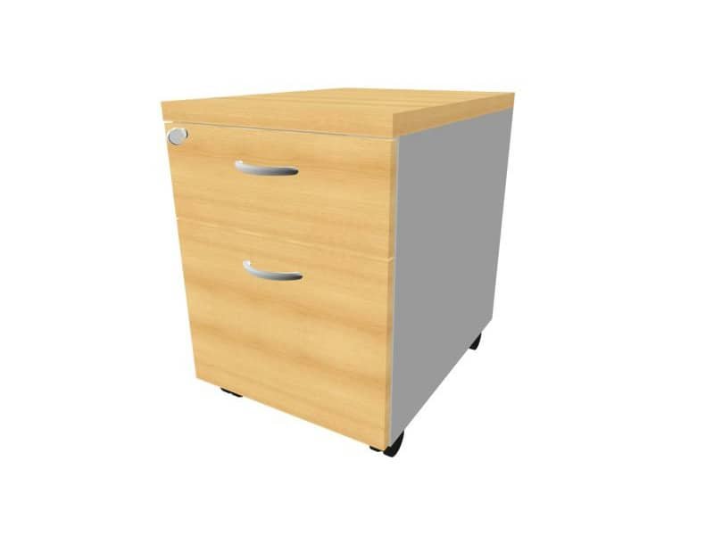 Cassettiera faggio a 1 cassetto con classificatore 42x56xH.58 cm linea Practika Quadrifoglio – PKCACL01-FA-AA