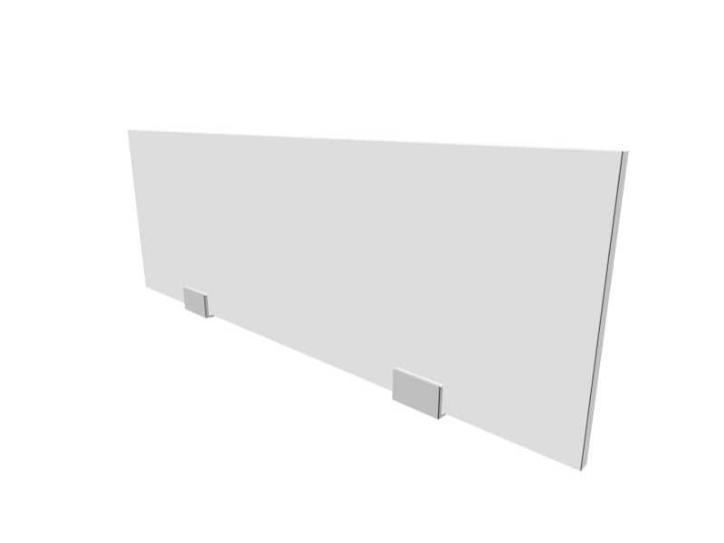 Pannello divisorio in melaminico grigio per bench 100xH.35 cm linea Practika Quadrifoglio – CODB100-GR