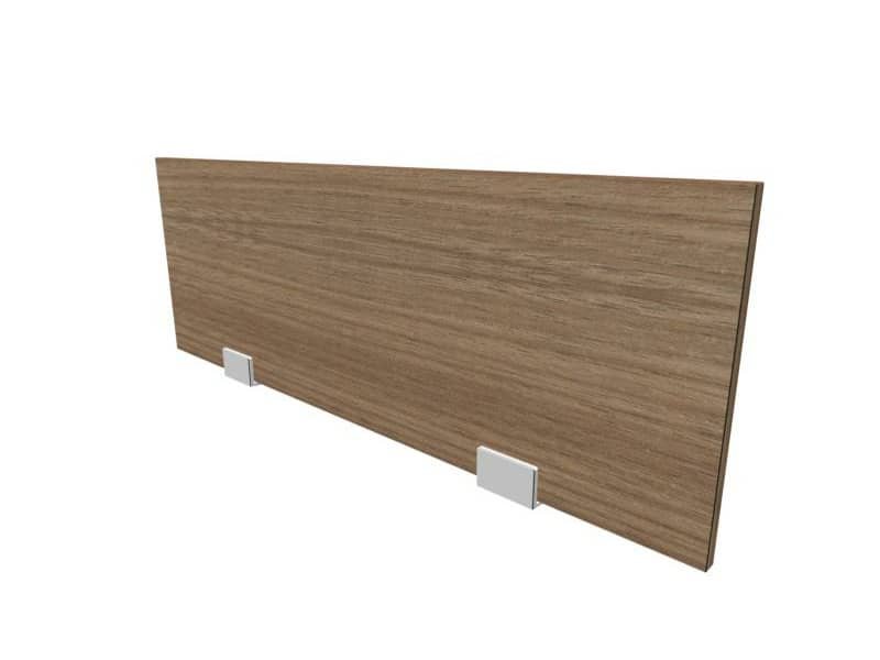Pannello divisorio in melaminico noce per bench 100xH.35 cm linea Practika Quadrifoglio – CODB100-NO
