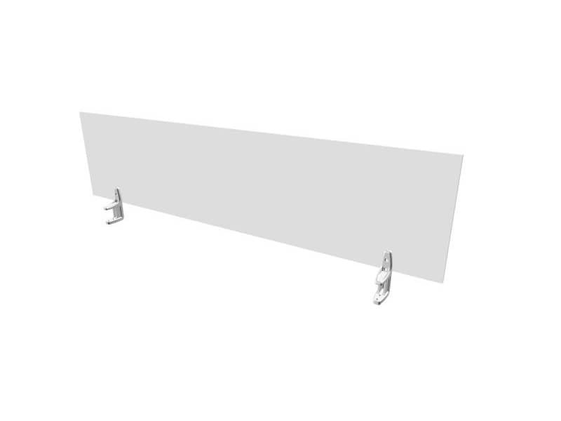 Pannello divisorio in melaminico grigio per scrivanie singole 180xH.42 cm linea Practika Quadrifoglio – CODI180-GR