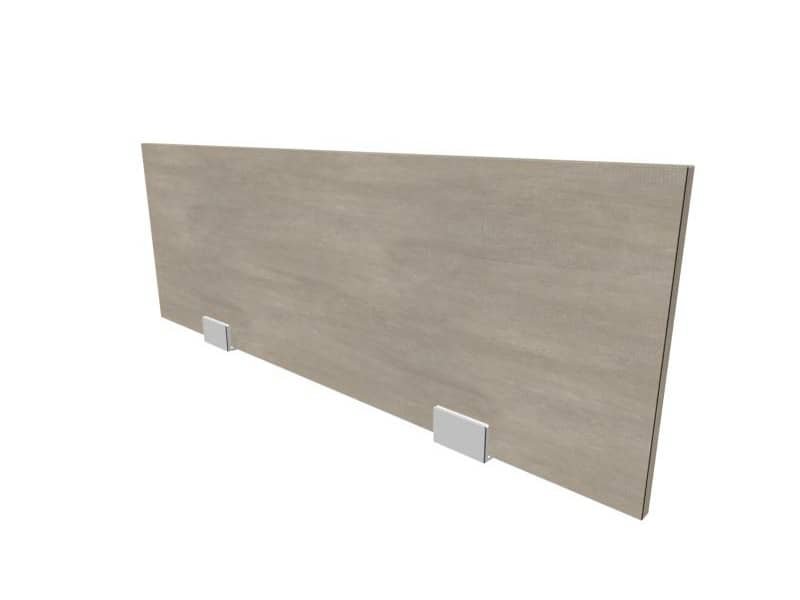 Pannello divisorio in melaminico cemento per bench 100xH.35 cm linea Practika Quadrifoglio – CODB100-CL