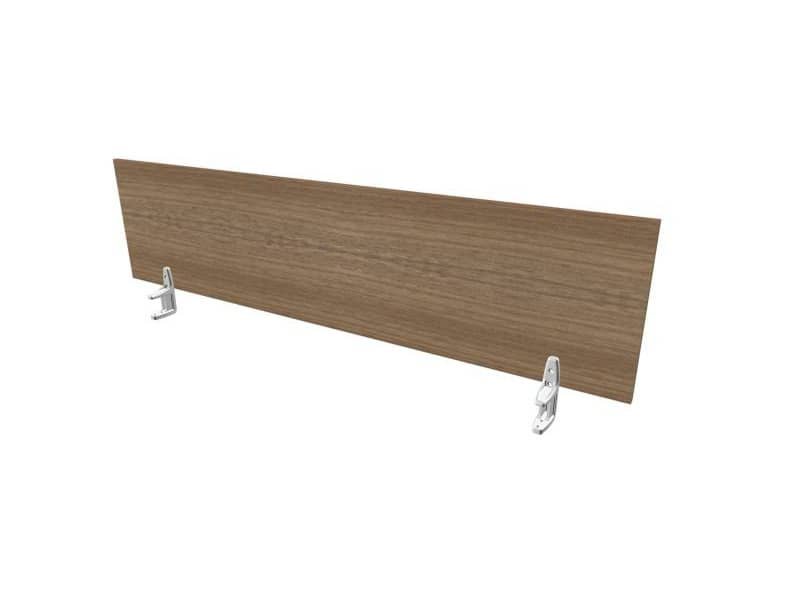 Pannello divisorio in melaminico noce canaletto per scrivanie singole 180xH.42 cm Practika Quadrifoglio – CODI180-NO