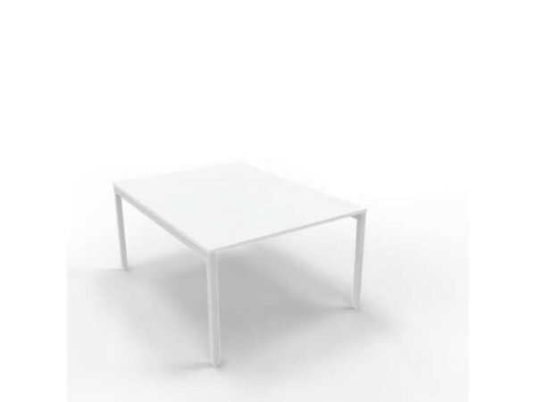 Bench piano grigio 120x160xH.75 cm gamba a ponte in acciaio argento linea Practika P3 Quadrifoglio - ECBEC12-GR-A