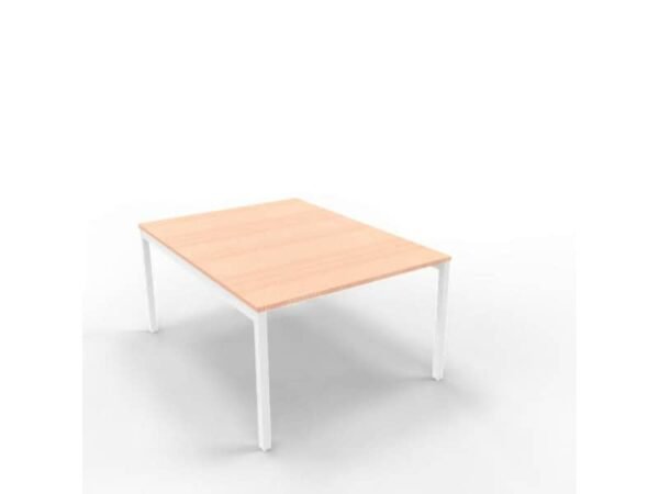 Bench piano noce canaletto 120x160xH.75 cm gamba a ponte in acciaio argento linea Practika P3 - ECBEC12-NO-A