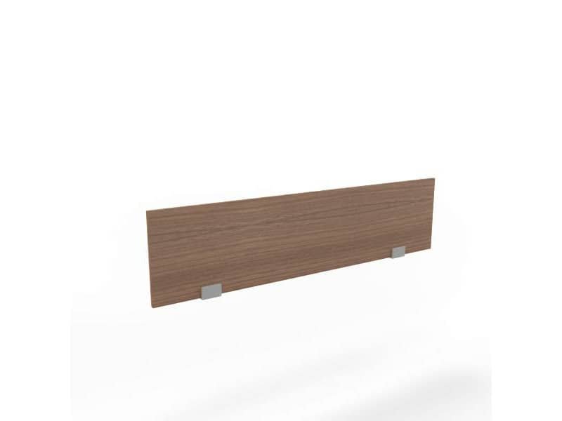 Pannello divisorio in melaminico noce per bench 140xH.35 cm linea Practika Quadrifoglio – CODB140-NO