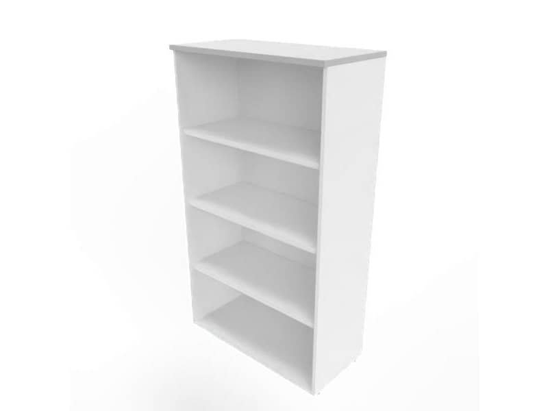 Armadio a giorno medio finitura grigio scocca bianca 90x45xH.160 cm linea Practika Quadrifoglio – ECEL90G-GR-BA
