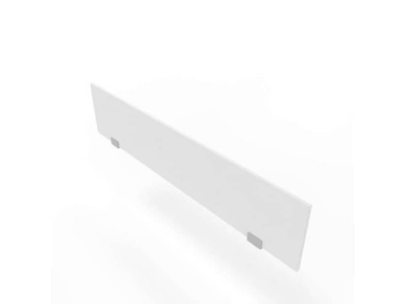Pannello divisorio in melaminico bianco per bench 160xH.35 cm linea Practika Quadrifoglio – CODB160-BA