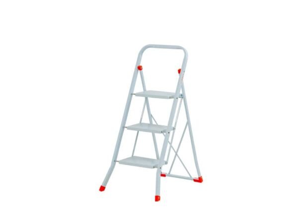 Sgabello in acciaio Sempreutile bianco Gierre 3 gradini - 0,51x0,70xH.1,06 m B0060