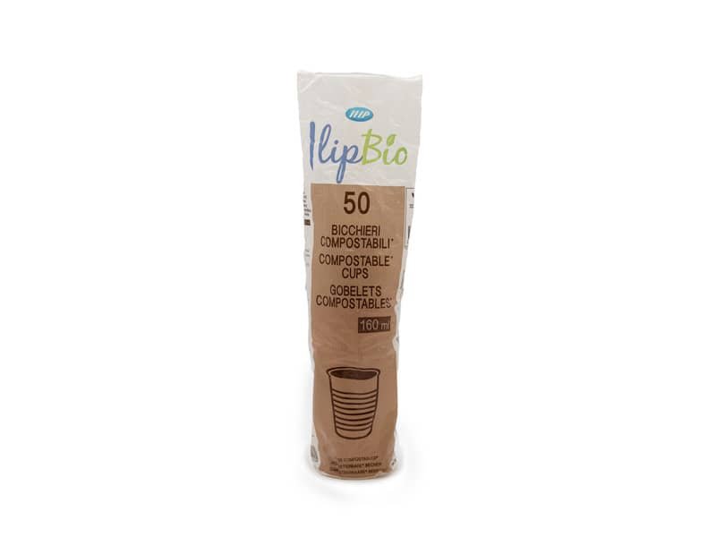 Bicchieri trasparenti in PLA BIO IlipBio 160 cc – conf. 50 pezzi – 61602