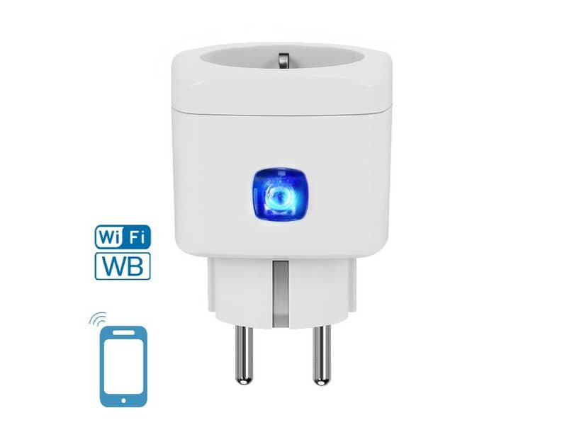 Adattatore Schuko WiFi WB Smart a 1 via Aigostar bianco 201951