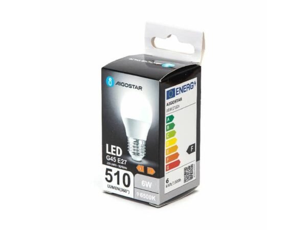 Lampadina LED G45 E27 6W - 510 lumen Aigostar luce fredda B10105MQU