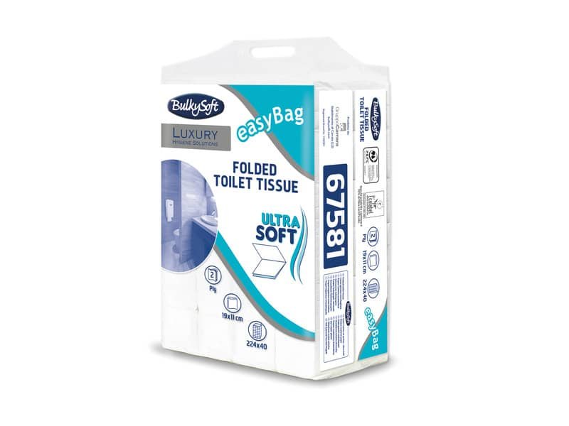 Carta igienica intercalata Bulkysoft Excellence Easy Bag conf. 40×224 fogli 190×110 mm – 67581.E21