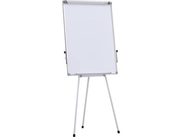 Lavagna magnetica cancellabile a secco con fogli mobili, cornice in alluminio e treppiede Office Products 70x100 cm