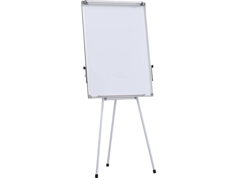 Lavagna magnetica cancellabile a secco con fogli mobili, cornice in alluminio e treppiede Office Products 70×100 cm