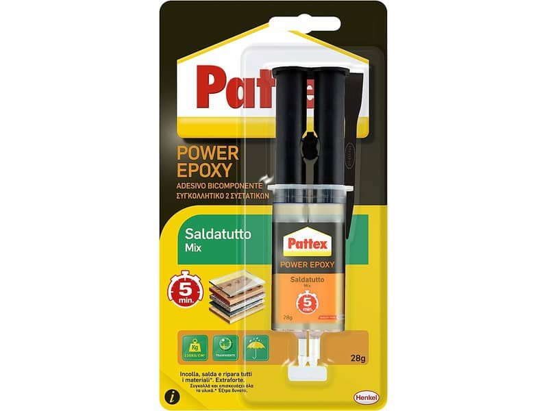 Saldatutto Pattex Power Epoxy trasparente – siringa da 28 g – 2751315