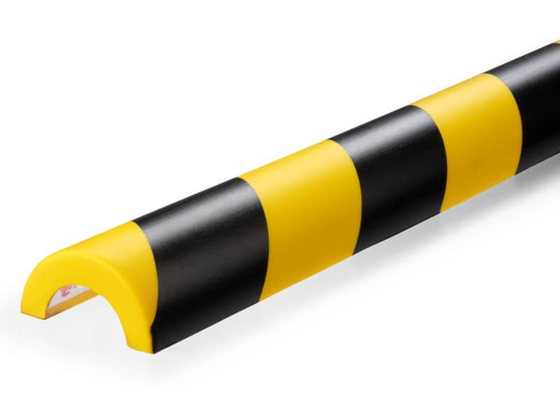 Profilo paracolpi adesivo per tubolari Durable giallo/nero P30 1115-130