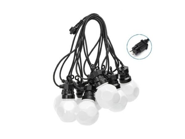 Catena luminosa LED a basso voltaggio per esterni 8 metri luce calda Aigostar 10 sfere opache - B10303VRV
