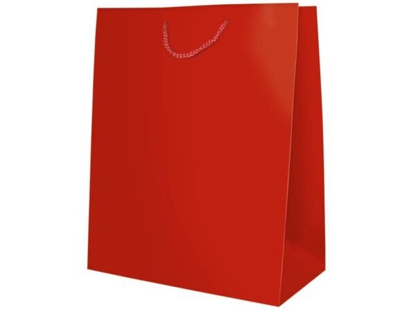 Sacchetti da regalo rosso opaco Biembi misura XL - 33x46x13 cm conf. 6 pezzi - BXS202O20D