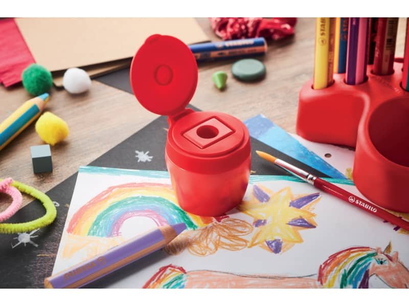 Stabilo Woody 3 in 1 deskset pi— temperino – conf. 15 pz – colori assortiti – 880/15-01