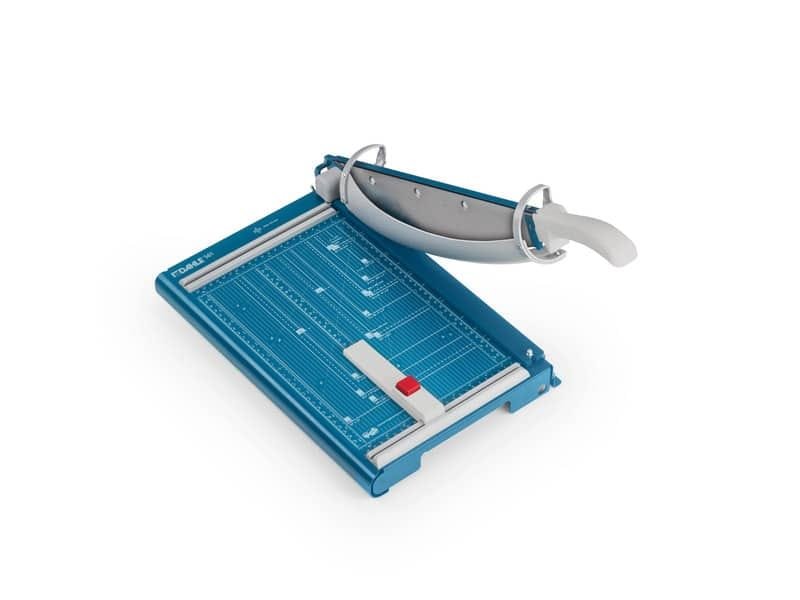 Taglierina a leva Dahle con pressino automatico blu luce 360-3,5 mm R000561