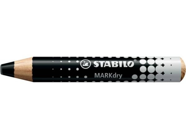 Matitone colorato per lavagne e blocchi Stabilo MARKdry con mina XXL nero 648/46