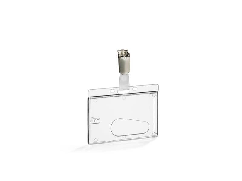 Portabadge trasparente Durable no logo – conf 50 pz – 8950-19