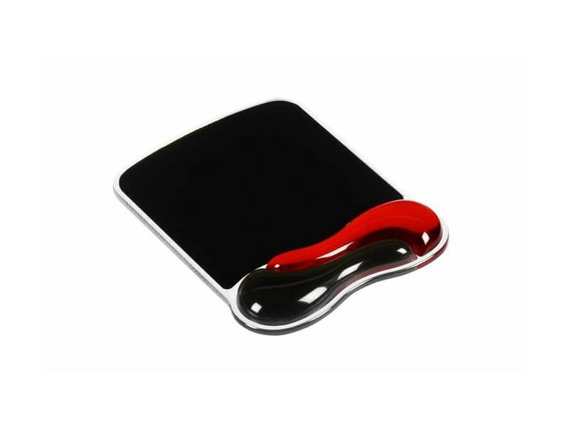 Tappetino per mouse Kensington Duo Gel Wave nero/rosso 62402