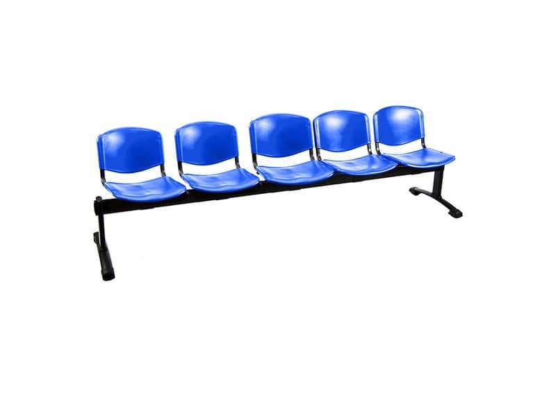 Panca 5 posti attesa Unisit Dado D5P5P – PPL blu D5P5P/BL