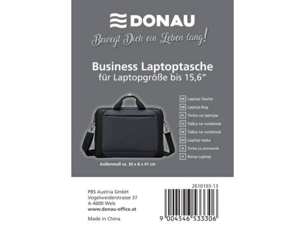 Borsa porta computer Donau Business 15,6'' grigio scuro 322267
