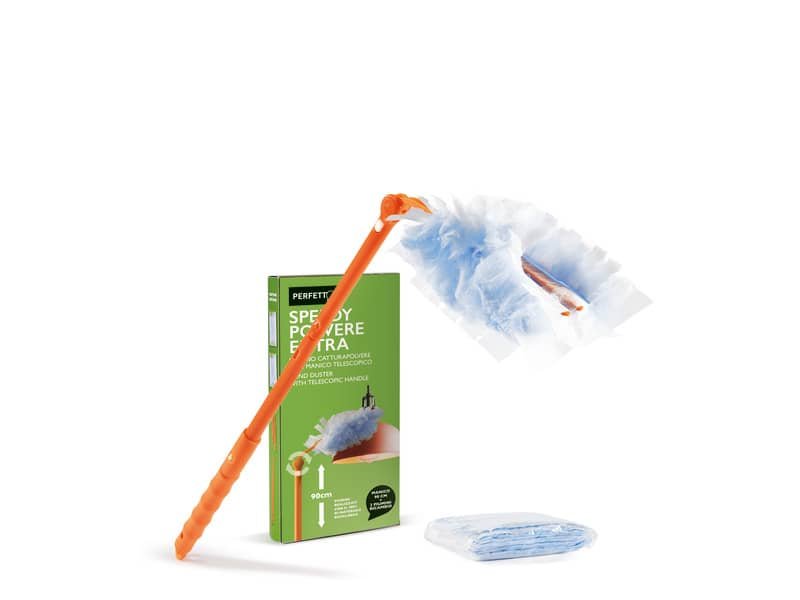 Piumino Perfetto Speedy polvere manico allungabile + 2 ricambi 12841