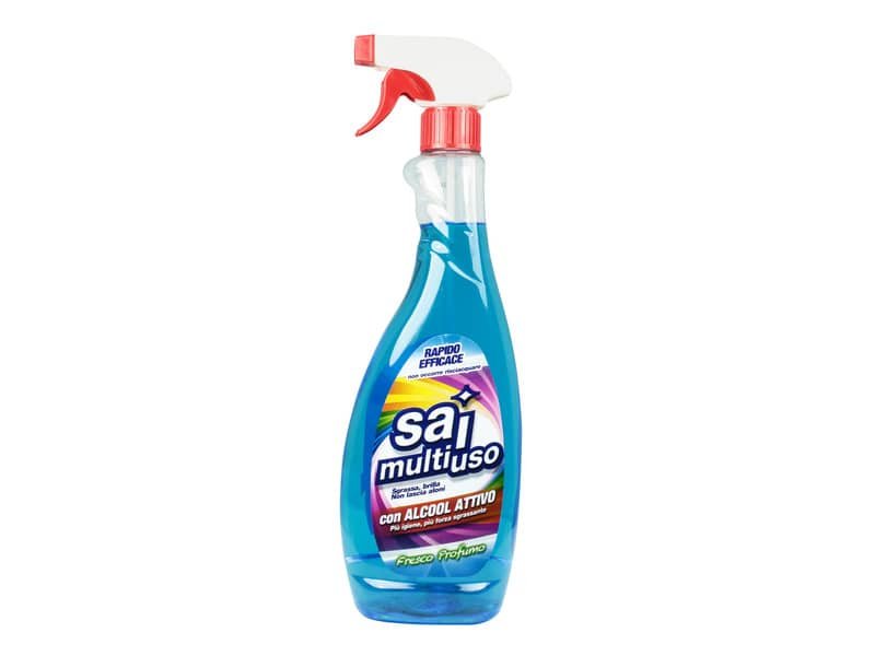 Detergente multiuso con alcool attivo e nebulizzatore SAI 0,75 L 0301542