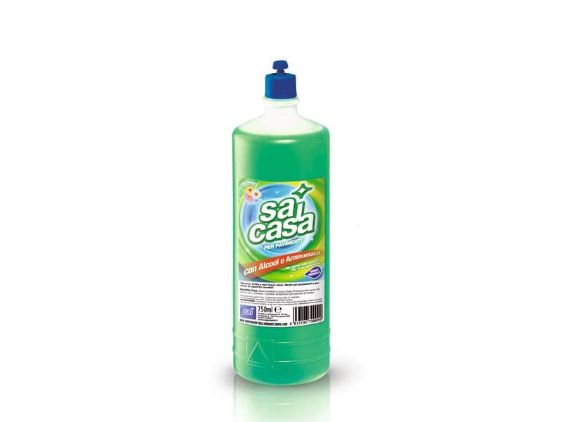 Detergente superfici dure con alcool e ammoniaca SAI 0,75 L 0502020