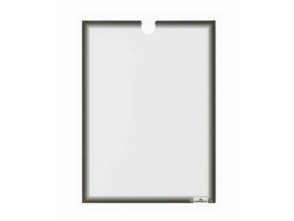 Tasca porta documenti adesiva Durable formato A4 grigio antracite in conf. 5 pz - 4006-58