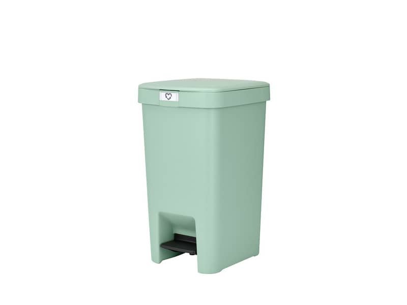 Pattumiera a pedale Brabantia StepUp per raccolta differenziata – capacit… 16 L – jade green – 800320
