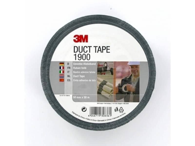 Nastro adesivo telato 3M Value Duct Tape 50 mm x 50 m nero 1900-N
