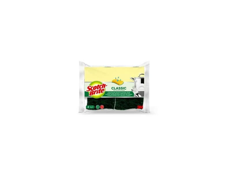 Spugna Scotch-Brite© vegetale verde  Conf. 2 pezzi – V12