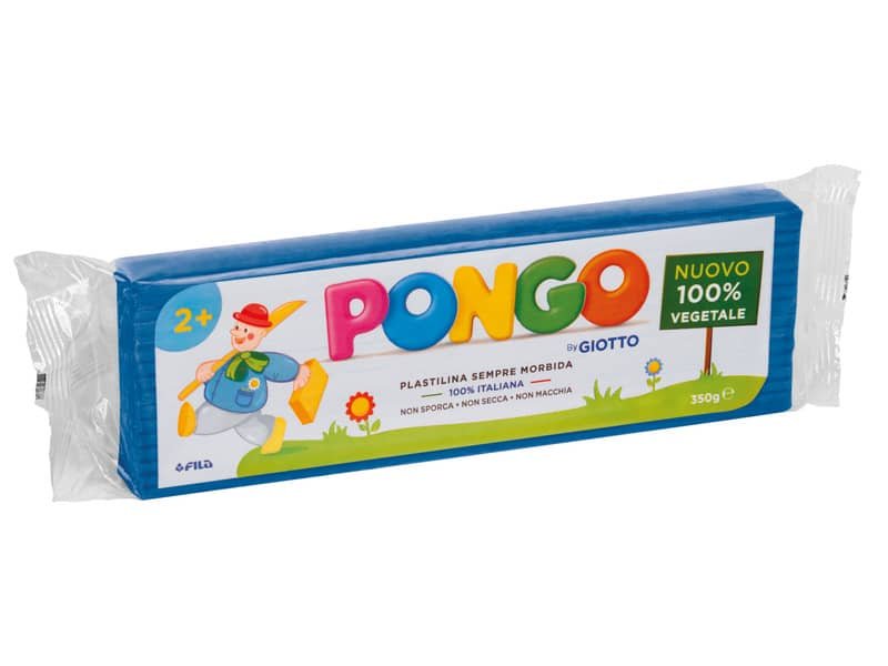 Panetto di plastilina vegetale modellabile Pongo 350 g – ciano F603512