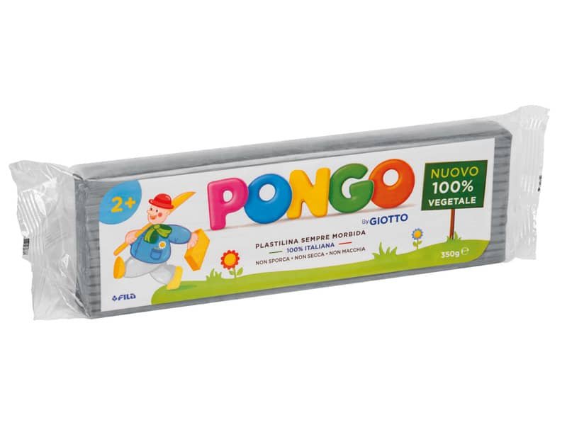 Panetto di plastilina vegetale modellabile 350 g Pongo argento F603513
